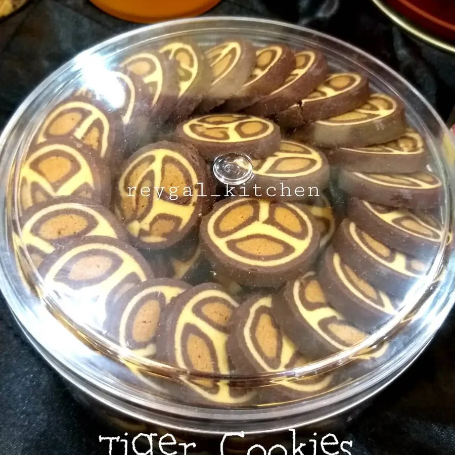 Kukis gulung motif harimau